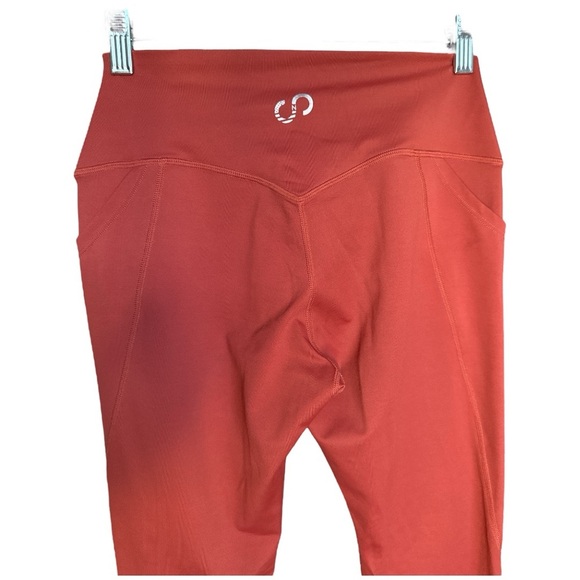 EUC Curves N Combatboots women’s Rust colored leggings size Large - Picture 4 of 4